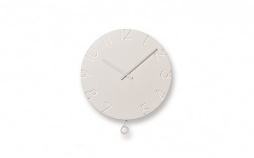 振り子時計 グッドデザイン賞受賞 時計 CARVED SWING NTL15-11 掛