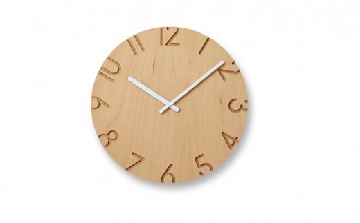 CARVED WOOD BIRCH / Lサイズ（NTL16-05） レムノス Lemnos 時計 工芸