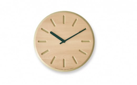 Paper-Wood CLOCK line/グリーン（DRL19-06 GN） レムノス Lemnos 時計 