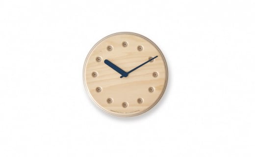 Paper-Wood CLOCK dot / ネイビー （DRL19-07 NV） レムノス Lemnos 時計