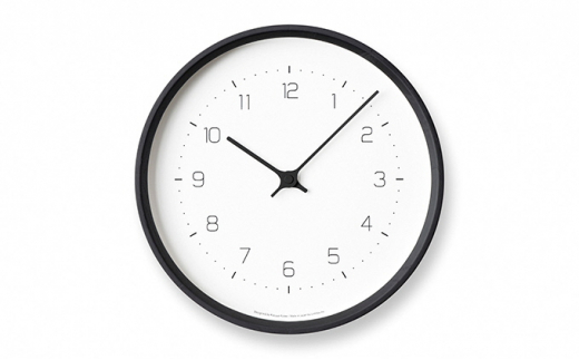 NEUT wall clock / ブラック（KK22-09 BK） 民芸品 工芸品 伝統技術 
