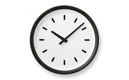 basin line / ブラック（PIL23-05 BK） インテリア 掛時計 時計 レ
