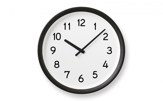 basin number /ブラック（PIL23-04 BK） インテリア 掛時計 時計 レ