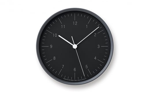 City Pop [電波時計] / ブラック（YK23-03 BK） インテリア 掛時計