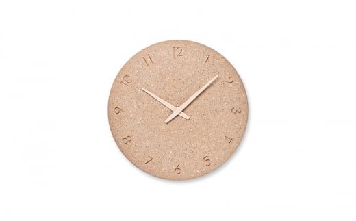 珪藻土の時計（洗い出し）NY23-06 PK インテリア 壁掛け時計 