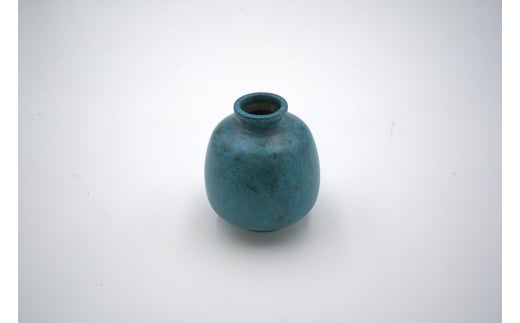 【高岡銅器】花みつぼ 斑紋ガス青銅色  FAD-1301