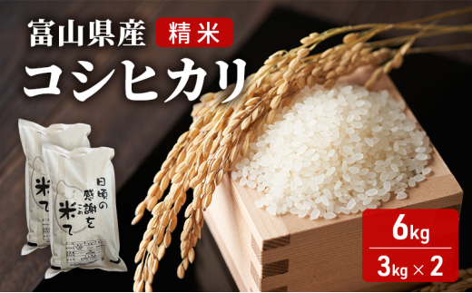 米 日頃の感謝を米て 6kg（3kg×2） コシヒカリ 精米 白米 お