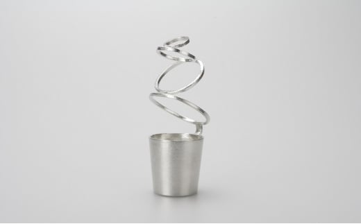 一輪挿し HOOP MARU 高岡銅器 錫 日本製 花器 フラワーベース