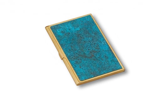momentum factory Orii 名刺入れ（オリイブルー）高岡銅器 おしゃ