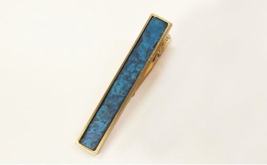 ネクタイピン momentum factory Orii 銅板ネクタイピン（オリイブ