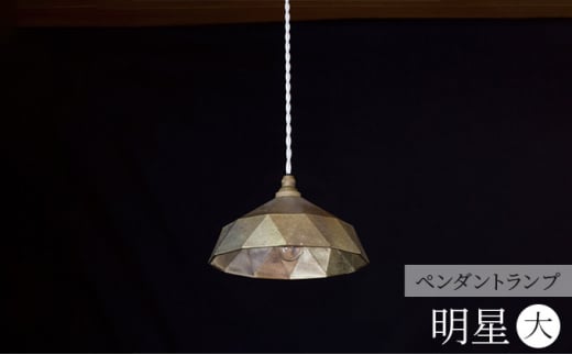 照明 ペンダントランプ 明星 大 コード70cm FUTAGAMI 工芸品 伝
