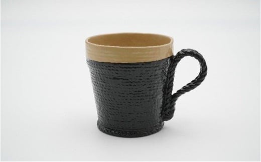 【高岡漆器】紐 マグカップ 白・黒  シンプル おしゃれ 手