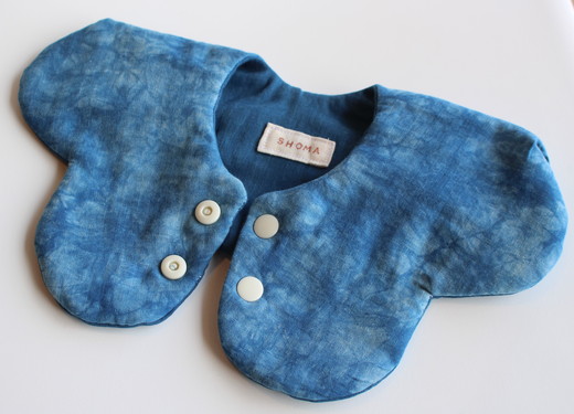 【名入れ】ハレの日スタイ 両面魚津藍染リバーシブル ｜ ギフト 喜ばれるプレゼント 赤ちゃんにもピッタリ ふんわり 肌にやさしい ダブルガーゼ ハンドメイド ※北海道・沖縄・離島への配送不可