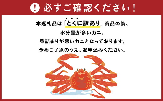 【特に訳あり】魚卸問屋のベニズワイガニ 約3kg｜ 魚介類 海の幸 海鮮 甲殻類 ボイル かに鍋 みそ汁 国産 富山県産 魚津市産 ※2025年9月下旬～2026年5月下旬頃に順次発送予定 ※北海道・沖縄・離島への配送不可