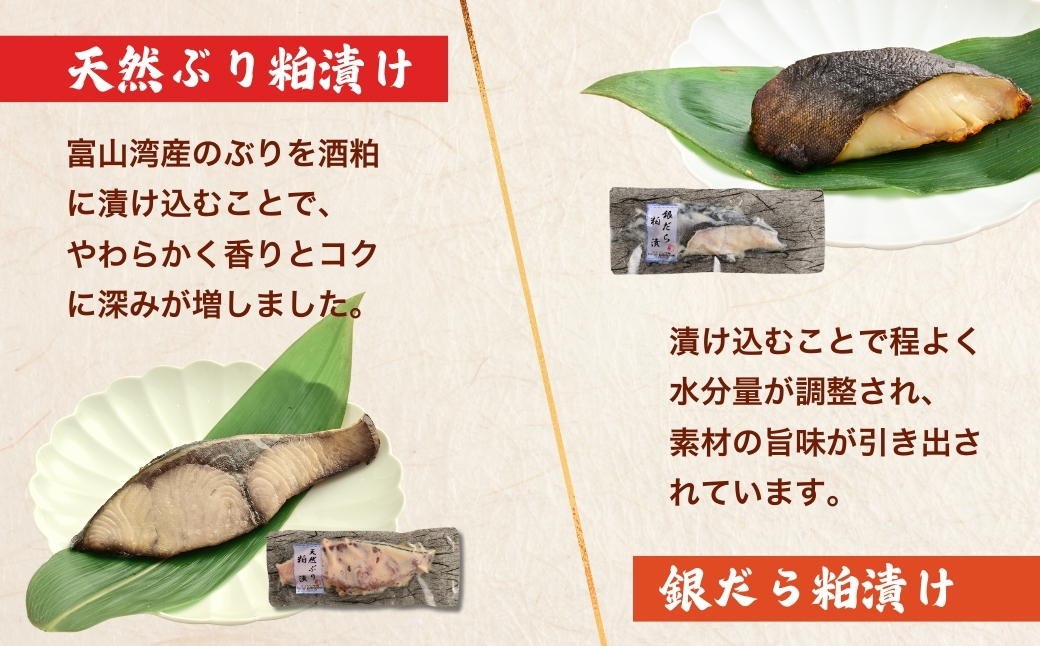 【冷凍・小分け】粕漬け 西京漬け 4種ずつ 8種セット 32パック（ブリ・銀ダラ・紅鮭・ふぐ・サワラ・メダイ）｜ぶり 銀だら 紅鮭 鮭 しゃけ シャケ ふぐ さわら メダイ JFケイソン冷蔵【 漬け魚 】 ※北海道・沖縄・離島への配送不可