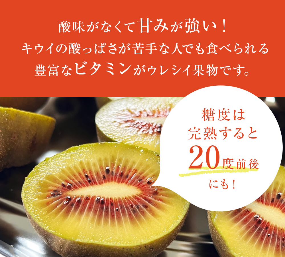 【先行予約】氷見産キウイ（レインボーレッド）1kg以上（9