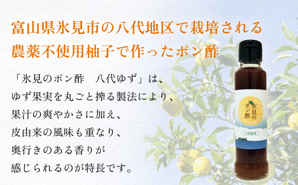 氷見のポン酢　八代ゆず 120mL ＜2026年1月下旬以降順次発送