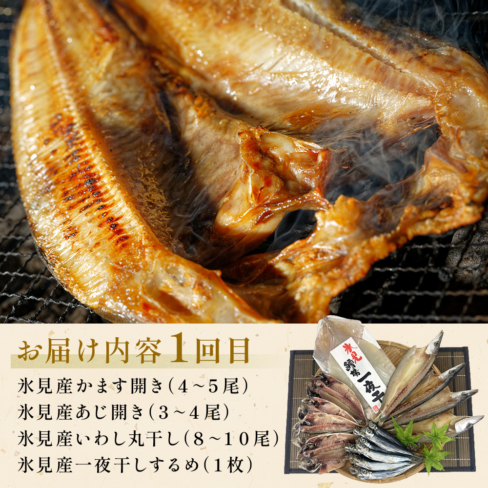 【定期便全4回連続お届け】　「のどぐろ」「氷見ぶり」「