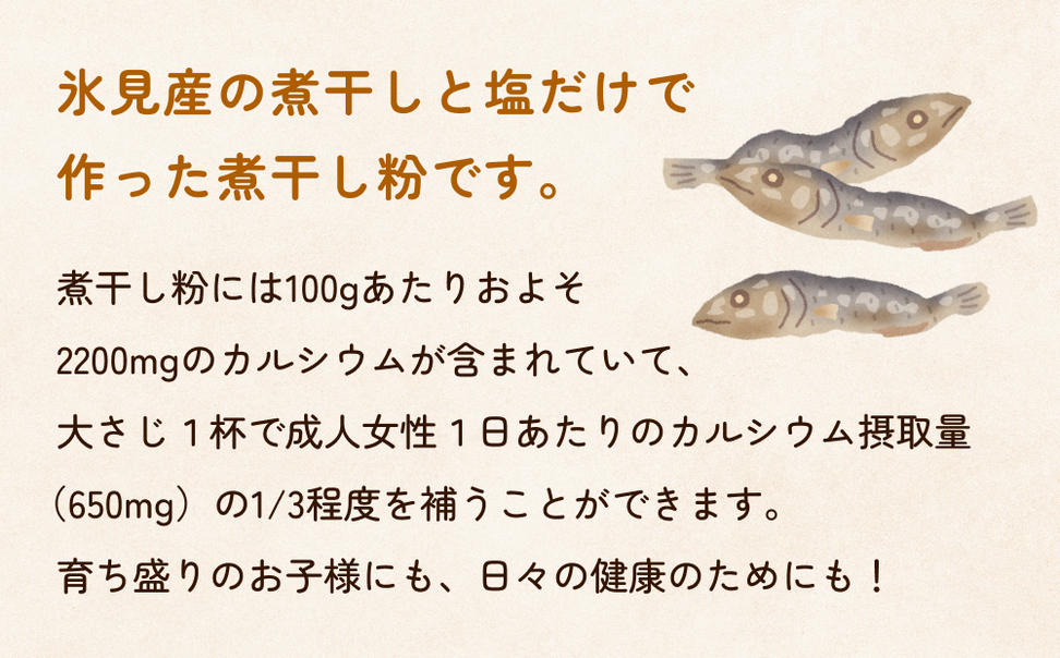 煮干し粉（100g）1個 富山県 氷見市 煮干し 粉 調味料 加工品