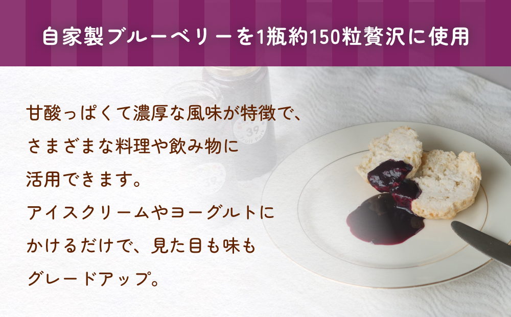 ブルーベリーピューレ 150g×3個 富山県 氷見市 ブルーベリー