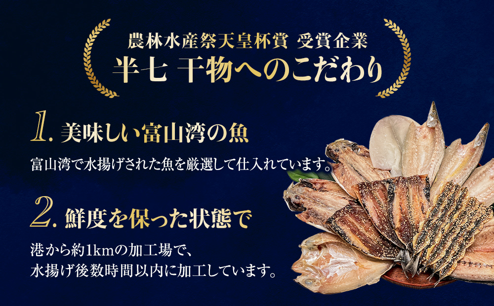 厳選！半七のおまかせ干物 詰め合わせセット（11-12種） 富