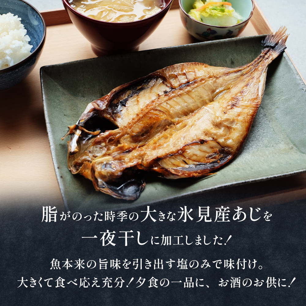 【連続6回定期便】【訳あり】あじの干物（約30cm）6枚  富山