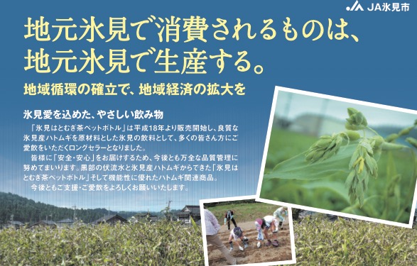 氷見はとむぎ茶　焙煎茶120g（10g×12包）×6袋  | ハトムギ 無