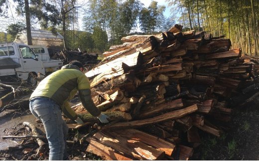 氷見の森からつくった火持ちする木炭3kg・竹炭2kgセット　