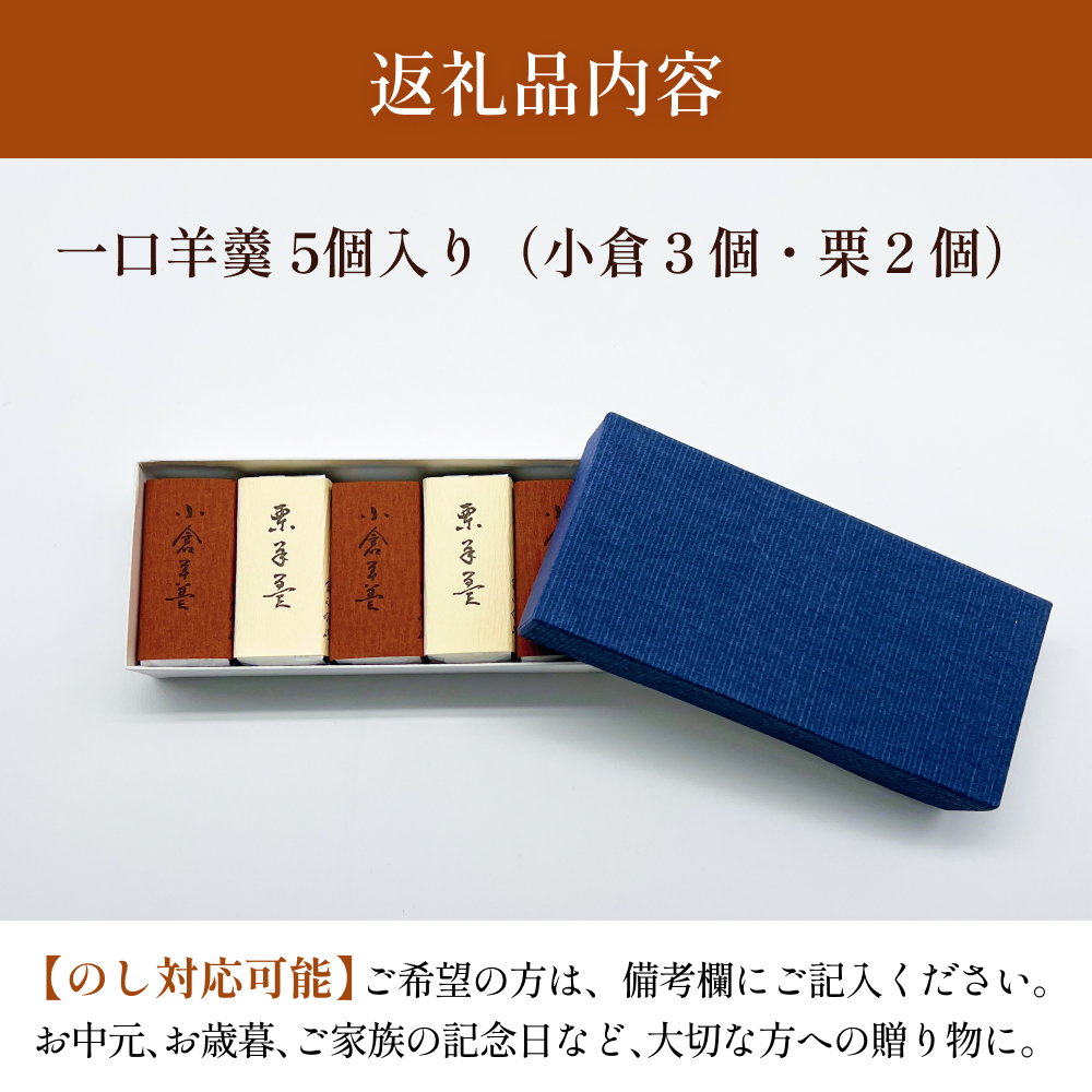 井上菓子舗 一口羊羹 5個