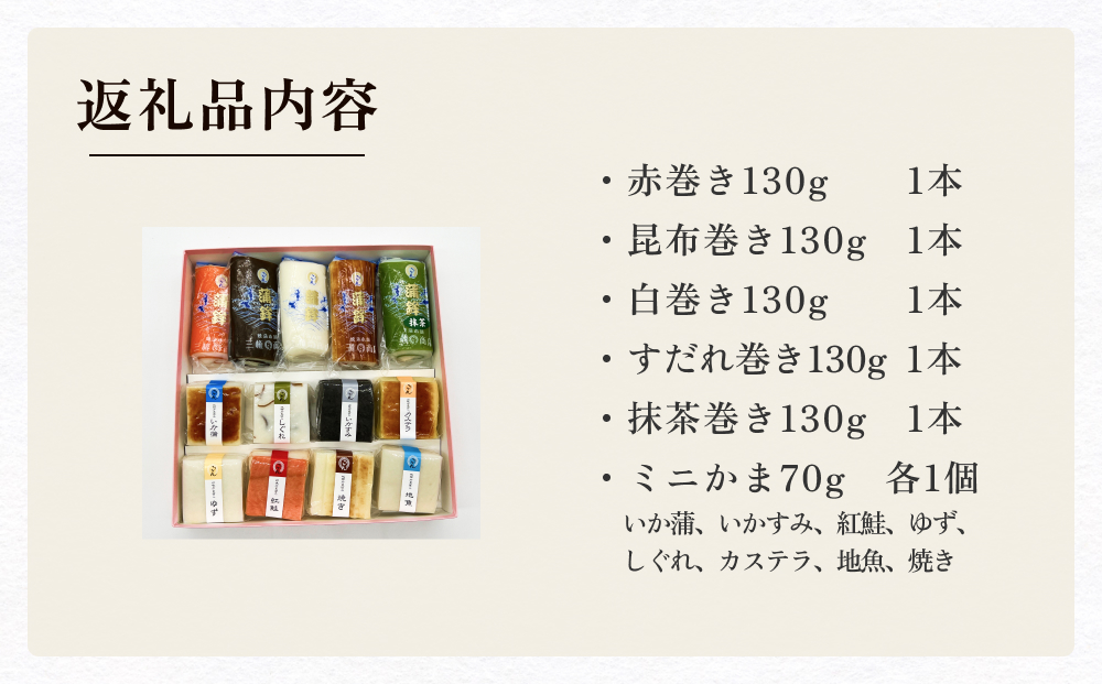 かまぼこ ミニかまセット 三権商店 富山県 氷見市 蒲鉾 詰