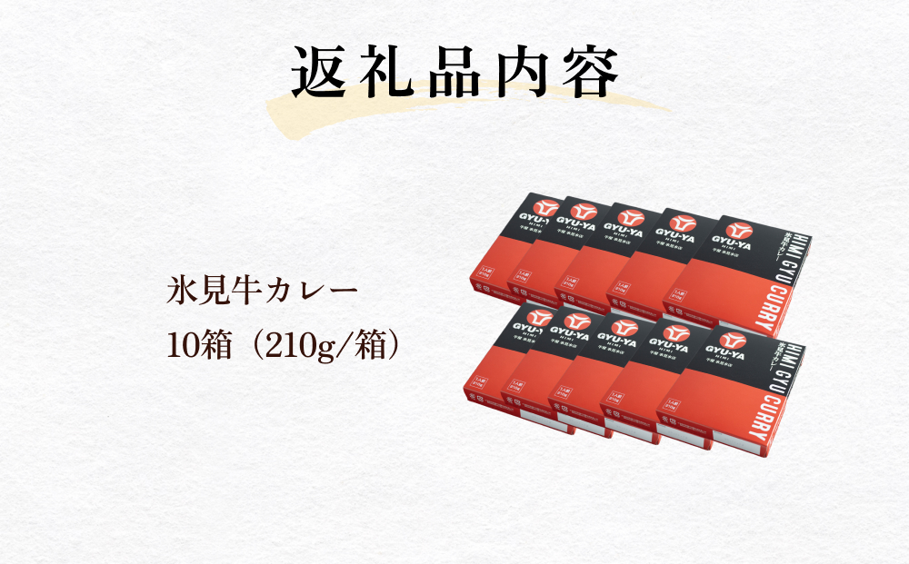 氷見牛カレー（レトルト） 10箱 富山県 氷見市 カレー 湯煎 