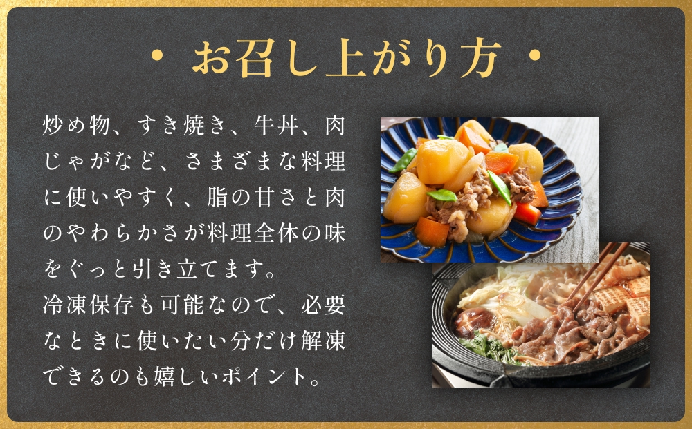 氷見牛切り落とし 300g × 2パック 合計600g 小分け 黒毛和牛 