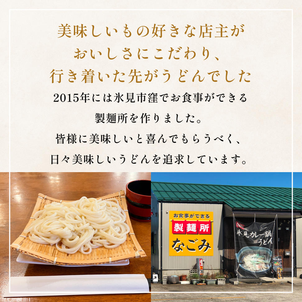 半生 氷見のうどん （細麺）２００ｇ×５袋　１０人前 富山