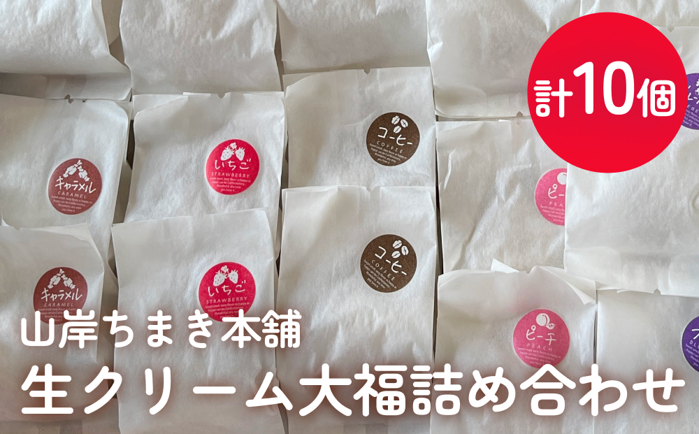 生クリーム大福詰め合わせ計10個 山岸ちまき本舗 富山県 氷