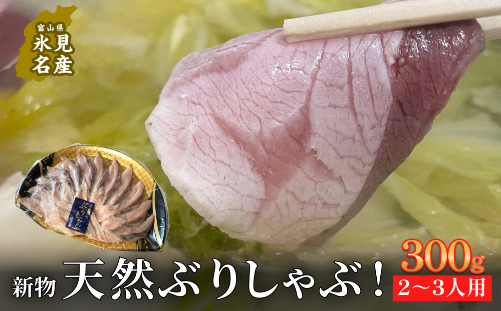 【氷見鰤】新物天然ぶりしゃぶ！300ｇ　2～3人用　お試しサ