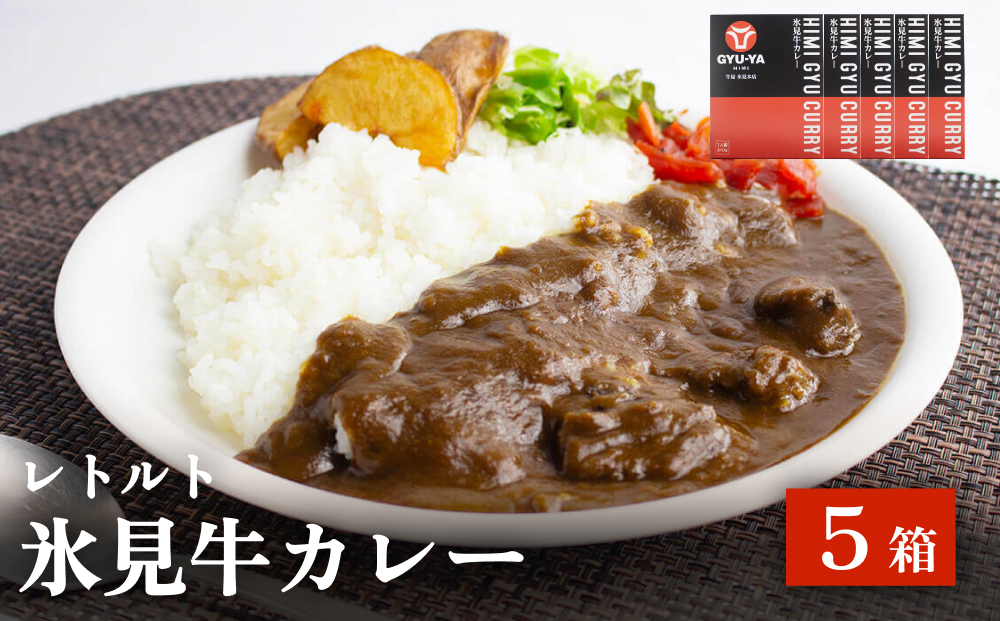 氷見牛カレー（レトルト） 5箱 富山県 氷見市 カレー 湯煎 