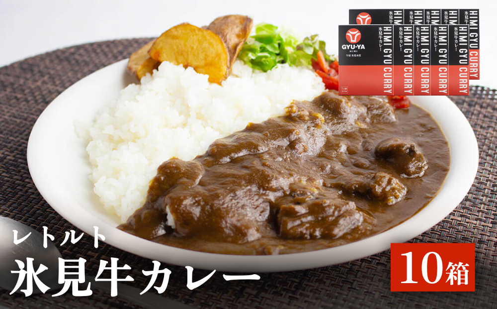 氷見牛カレー（レトルト） 10箱 富山県 氷見市 カレー 湯煎 