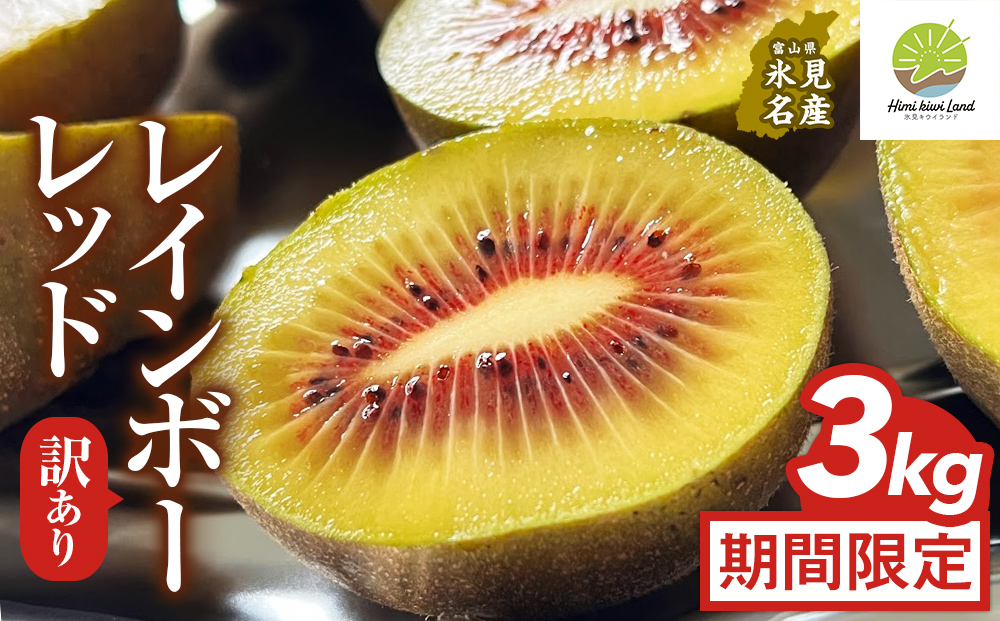 【先行予約 】訳ありレインボーレッド3kg（小玉、異形、擦