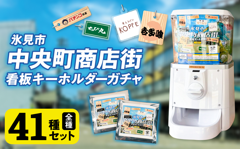 氷見市中央町商店街看板キーホルダーガチャ ［ 全41種コン