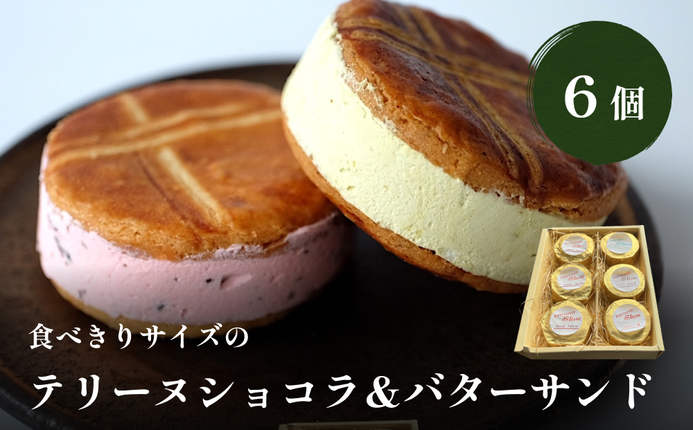 食べきりサイズのテリーヌショコラ&バターサンド６個セッ