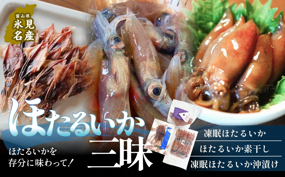 ほたるいか三昧 ホタルイカ イカ 漬け 素干し 富山県 氷見