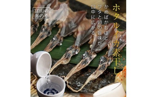 越中氷見屋 ホタルイカ 素干し 18尾入り × 5袋 [魚貝類・加工食品・イカ・ホタルイカ]