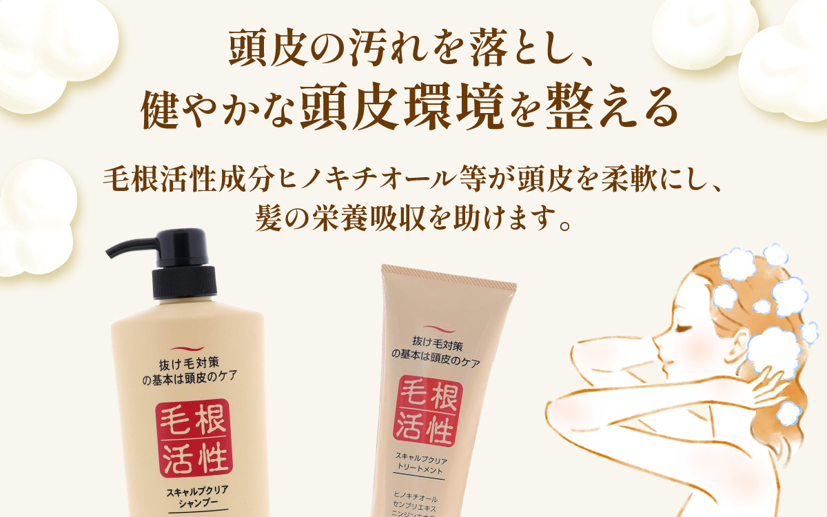 スキャルプクリアセット（シャンプー・トリートメント各１本）