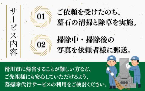 墓掃除代行サービス【要：事前TEL予約】  あなたに代わってきれいにします