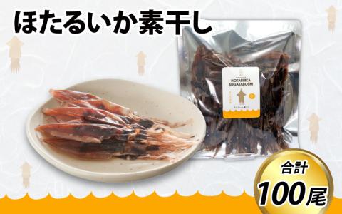ほたるいか素干し100尾　好評の富山湾産ほたるいか素干しを大容量でお届け  カネツル砂子商店