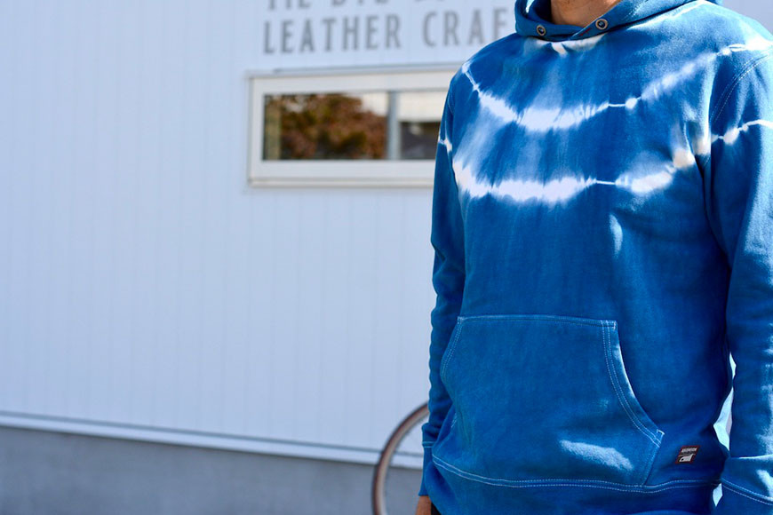 パーカー ASCENSION  藍染め タイダイ パーカーC 1枚  L
