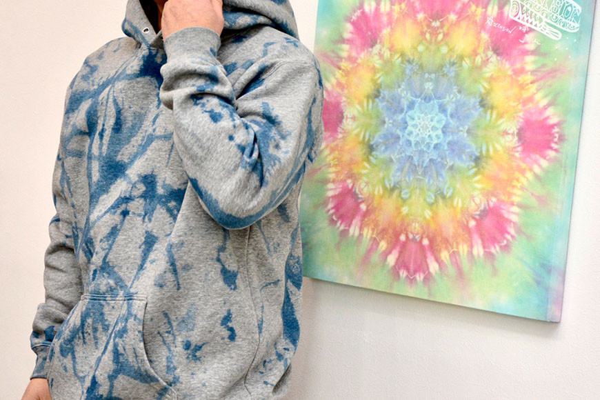 パーカー ASCENSION  藍染め アブストラクト パーカーA 1枚 L