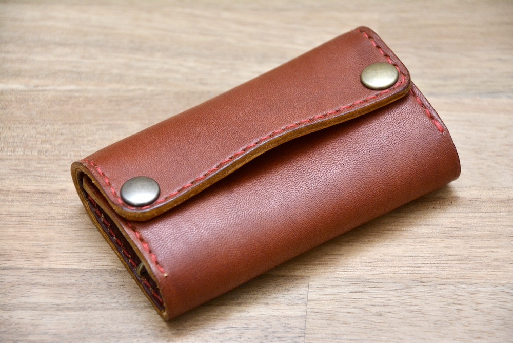 BLUE.ART 黒部の名水染めレザーコインケース1　レザー財布黄