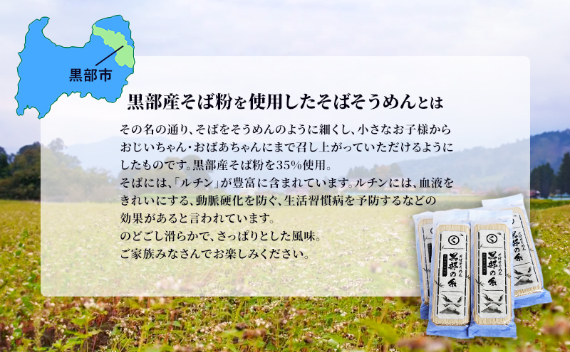 蕎麦 乾麺【黒部産そば粉使用】そばそうめん黒部の糸