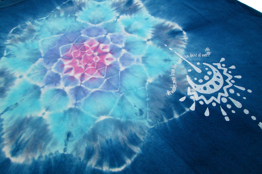 Tシャツ ASCENSION  藍染め タイダイ TシャツC 1枚 ファッション